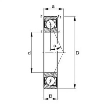 Bearing B7002-E-2RSD-T-P4S FAG