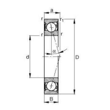 Bearing B7000-C-2RSD-T-P4S FAG