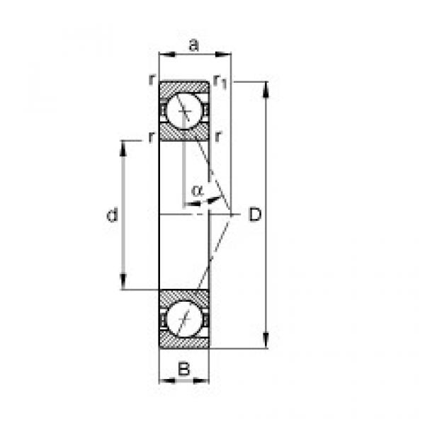 Bearing B7011-E-T-P4S FAG #5 image