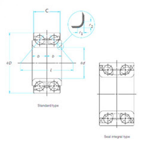 Bearing 45BWD14JCA117** E NSK #1 image