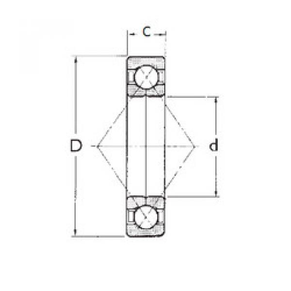 Bearing QJ208 FBJ #5 image