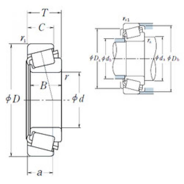 Bearing 33262/33462 NSK #1 image